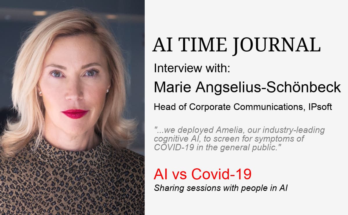 AI vs Covid-19: Interview with Marie Angselius-Schönbeck, Head of Corporate Communications, IPsoft