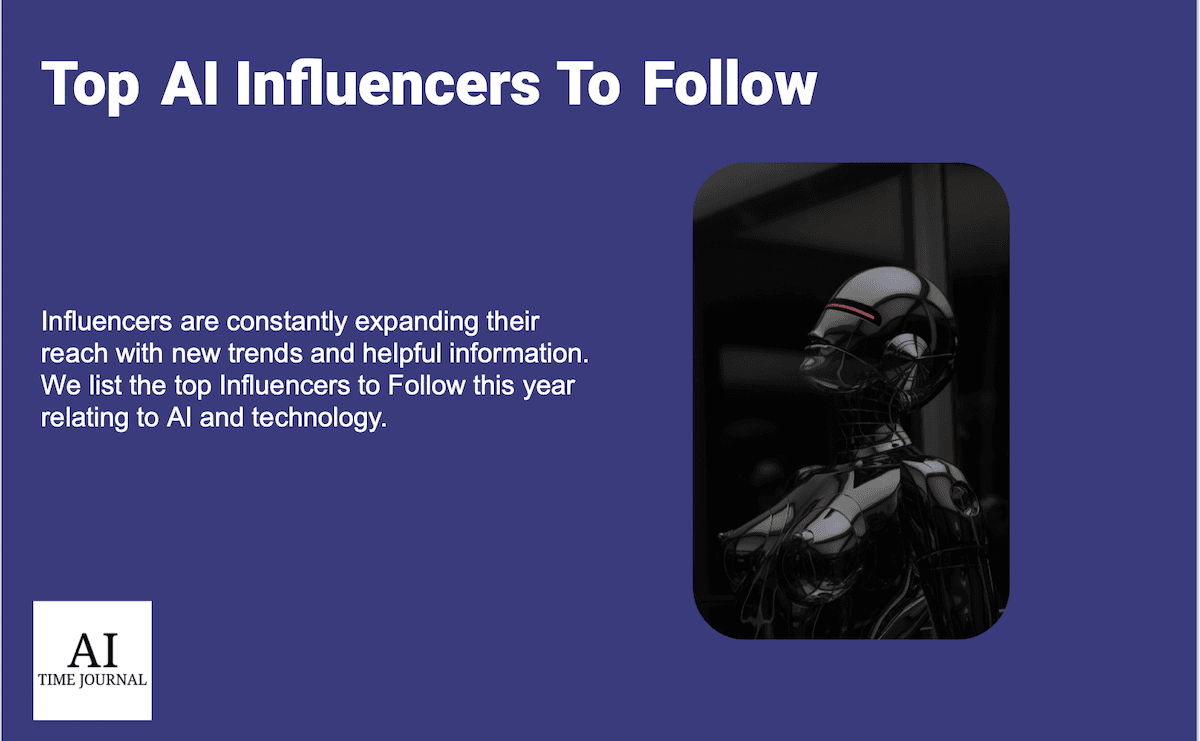 10 AI Influencers To Follow In 2024
