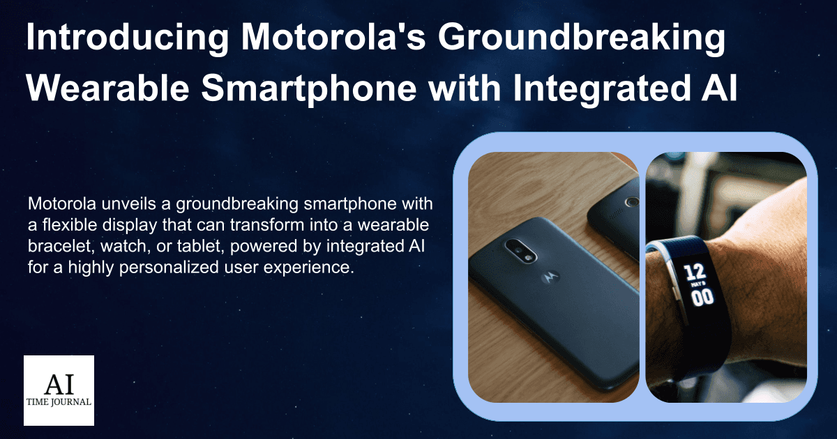 Introducing Motorola's Groundbreaking Wearable Smartphone with Integrated AI